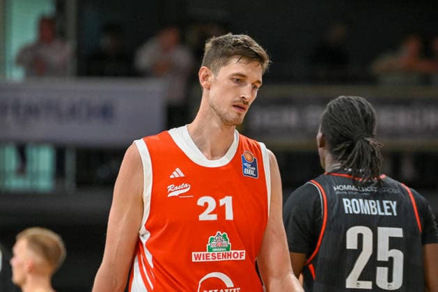 Tibor Pleiss (RASTA Vechta, 21) RASTA Vechta vs. Bakken Bears, Testspiel, Saison 2026 2027, 05.09.2026, RASTA Vechta vs. Bakken Bears, Testspiel, Saison 2026 2027, 05.09.2026 Vechta Copyright: xEibner-Pressefoto RobertxGertzenx EP_RGN