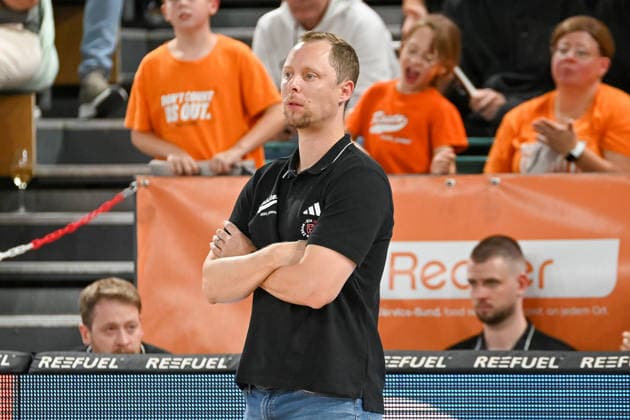 Christian Held (RASTA Vechta, Coach) RASTA Vechta vs. Bakken Bears, Testspiel, Saison 2026 2027, 05.09.2026, RASTA Vechta vs. Bakken Bears, Testspiel, Saison 2026 2027, 05.09.2026 Vechta Copyright: xEibner-Pressefoto RobertxGertzenx EP_RGN