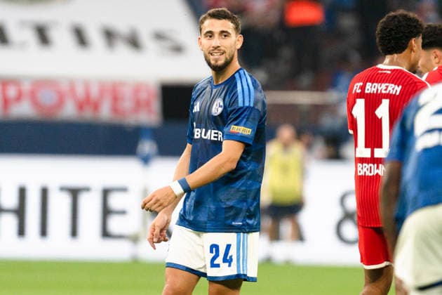 Deutschland: 1. Bundesliga 2026 2027, 2. Spieltag - FC Schalke 04 vs. FC Bayern München - 05.09.2026 - Veltins-Arena (Gelsenkirchen, Nordrhein-Westfalen) Adil Aouchiche (Schalke 04, 24) *** Germany 1 Bundesliga 2026–2027, Matchday 2: FC Schalke 04 vs. FC Bayern Munich, September 5, 2026, Veltins Arena, Gelsenkirchen, North Rhine-Westphalia; Adil Aouchiche, Schalke 04, 24 Copyright: xCelinaxLeiersx