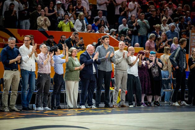 Basketball Berlin 05.09.2026 FIBA Women™s Basketball World Cup Germany 2026 Vorrunde Gruppe Deutschland (GER) - Japan (JPN) Ingo Weiss Alex Mumbru (Deutschland, Bundestrainer)