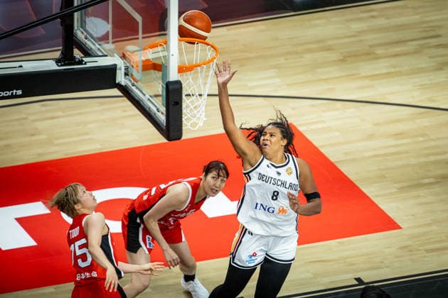 Basketball Berlin 05.09.2026 FIBA Women™s Basketball World Cup Germany 2026 Vorrunde Gruppe Deutschland (GER) - Japan (JPN) Nyara Sabally (Deutschland, No.08)