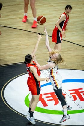 Basketball Berlin 05.09.2026 FIBA Women™s Basketball World Cup Germany 2026 Vorrunde Gruppe Deutschland (GER) - Japan (JPN) Nyara Sabally (Deutschland, No.08)