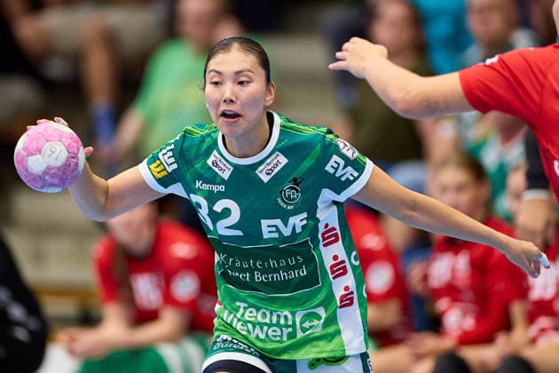 Haruno Sasaki (Frisch Auf Goeppingen, 32) FRISCH AUF Goeppingen vs. BSV Sachsen Zwickau, Handball, ALSCO Handball Bundesliga Frauen, 2. Spieltag, Spielzeit 2026 2027, 05.09.2026 FRISCH AUF Goeppingen vs. BSV Sachsen Zwickau, Handball, ALSCO Handball Bundesliga Frauen, 2. Spieltag, Spielzeit 2026 2027, 05.09.2026 Goeppingen Copyright: xEibner-Pressefoto GeraldxOelze-dexStoppanyx EP_ODS