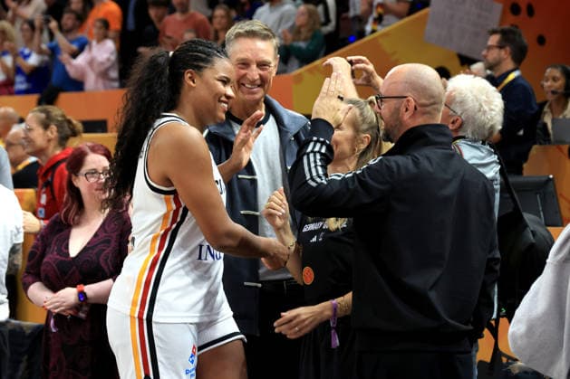 05.09.2026, GER, Basketball, Frauen , Basketball-WM, 2026, 1. Spieltag, Deutschland vs. Japan Nyara Sabally ( Deutschland 8 ), Schrempf Berlin Max-Schmeling-Halle Berlin Deutschland Copyright: xNordphotox xEnglerx