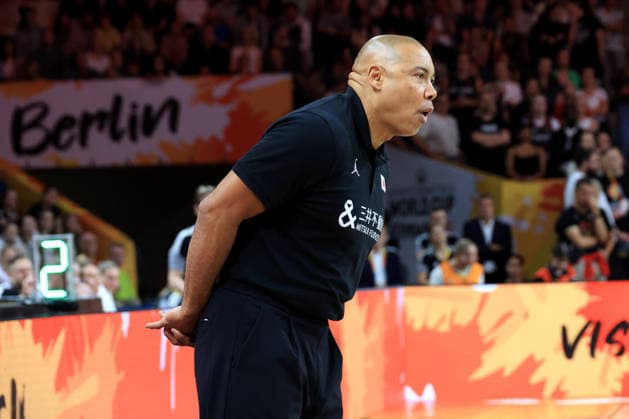 05.09.2026, GER, Basketball, Frauen , Basketball-WM, 2026, 1. Spieltag, Deutschland vs. Japan Head Coach Corey Gaines ( Japan ) Berlin Max-Schmeling-Halle Berlin Deutschland Copyright: xNordphotox xEnglerx
