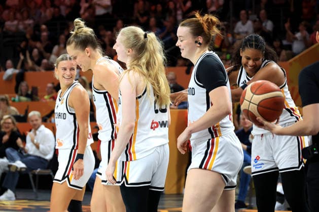 05.09.2026, GER, Basketball, Frauen , Basketball-WM, 2026, 1. Spieltag, Deutschland vs. Japan Deutscher-Spielerkreis, Nyara Sabally ( Deutschland 8 ) Berlin Max-Schmeling-Halle Berlin Deutschland Copyright: xNordphotox xEnglerx