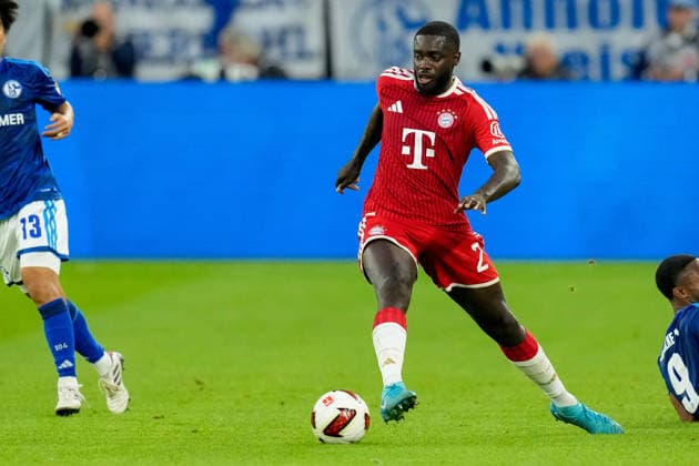 Dayot Upamecano (FC Bayern Muenchen) in Aktion, am Ball, Einzelaktion waehrend des Spiels der 1. Bundesliga zwischen FC Schalke 04 und FC Bayern Muenchen, Veltins-Arena am 05. September 2026 in Gelsenkirchen, Deutschland. (Foto von Alex Gottschalk DeFodi Images) +++ Dayot Upamecano (FC Bayern Muenchen) controls the ball during the Bundesliga match between FC Schalke 04 and FC Bayern Muenchen at Veltins-Arena on September 5, 2026 in Gelsenkirchen, Germany. (Photo by Alex Gottschalk DeFodi Images) DFB DFL REGULATIONS PROHIBIT ANY USE OF PHOTOGRAPHS AS IMAGE SEQUENCES AND OR QUASI-VIDEO. (Photo by Alex Gottschalk DeFodi Images) - *** Dayot Upamecano of FC Bayern Munich in action, on the ball, making a solo play during the Bundesliga match between FC Schalke 04 and FC Bayern Munich, Veltins Arena on September 5, 2026, in Gelsenkirchen, Germany. Photo by Alex Gottschalk, DeFodi Images. Dayot Upamecano of FC Bayern Munich controls the ball during the Bundesliga match between FC Schalke 04 and FC Bayern Munich at Veltins Arena on September 5, 2026 in Gelsenkirchen, Germany. Photo by Alex Gottschalk, DeFodi Images. DFB and DFL regulations prohibit any use of photographs as image sequences and or quasi-video. Photo by Alex Gottschalk, DeFodi Images