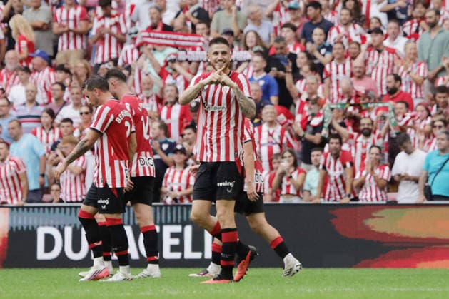 ESP: LaLiga EA Sports Athletic Bilbao v Atletico Madrid Oihan Sancet of Athletic scores goal and celebrating during LaLiga EA Sports between Athletic Bilbao v Atletico Madrid played at San Mames Stadium in Bilbao, on September 5, 2026 in Spain Spain Futbol Copyright: xAgenciaxLOFx