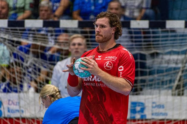 Opel Handball Bundesliga, VfL Gummersbach - MT Melsungen, 05.09.2026 Johannes Golla (MT Melsungen 14), ; Opel Handball Bundesliga, VfL Gummersbach - MT Melsungen, 05.09.2026 Copyright: xBEAUTIFULxSPORTS Erlhofx