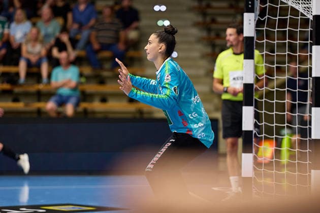 Freisteller, Portrait, Porträt von Mikaela Possatti (Frisch Auf Goeppingen, 01) FRISCH AUF Goeppingen vs. BSV Sachsen Zwickau, Handball, ALSCO Handball Bundesliga Frauen, 2. Spieltag, Spielzeit 2026 2027, 05.09.2026 FRISCH AUF Goeppingen vs. BSV Sachsen Zwickau, Handball, ALSCO Handball Bundesliga Frauen, 2. Spieltag, Spielzeit 2026 2027, 05.09.2026 Goeppingen Copyright: xEibner-Pressefoto GeraldxOelze-dexStoppanyx EP_ODS