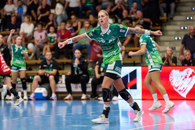 Jubel Luisa Schulze (Frisch Auf Goeppingen, 33) FRISCH AUF Goeppingen vs. BSV Sachsen Zwickau, Handball, ALSCO Handball Bundesliga Frauen, 2. Spieltag, Spielzeit 2026 2027, 05.09.2026 FRISCH AUF Goeppingen vs. BSV Sachsen Zwickau, Handball, ALSCO Handball Bundesliga Frauen, 2. Spieltag, Spielzeit 2026 2027, 05.09.2026 Goeppingen Copyright: xEibner-Pressefoto GeraldxOelze-dexStoppanyx EP_ODS