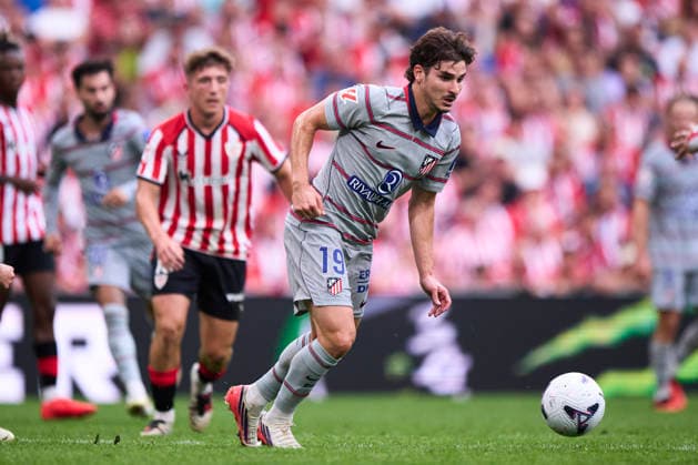 Athletic Club v Atletico de Madrid - LaLiga EA Sports 2026 27 Julian Alvarez of Atletico de Madrid with the ball during the LaLiga EA Sports match between Athletic Club and Atletico de Madrid at Estadio San Mames in Bilbao, Spain, on September 5, 2026. Bilbao Spain  Copyright: xCesarxOrtizxGonzalezx originalFilename:ortizgonzalez-athletic260905_npPvh.jpg