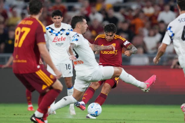 Roma™s Santiago Castro during the Serie A EniLive soccer match between Roma and Atalanta at the Rome s Olympic stadium, Italy - Saturday September 5, 2026 - Soccer ( Photo by Alfredo Falcone LaPresse )  Copyright: xAlfredoxFalcone LaPressex
