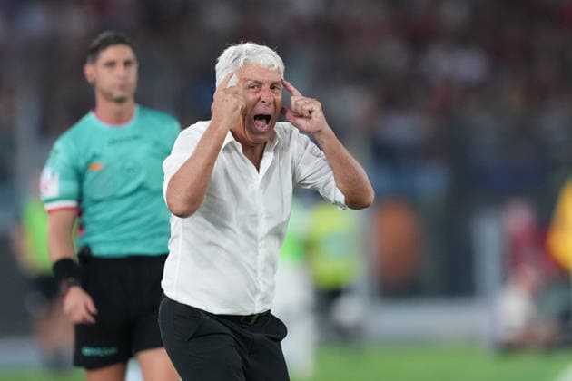 Roma™s head coach Gian Piero Gasperini during the Serie A EniLive soccer match between Roma and Atalanta at the Rome s Olympic stadium, Italy - Saturday September 5, 2026 - Soccer ( Photo by Alfredo Falcone LaPresse )  Copyright: xAlfredoxFalcone LaPressex