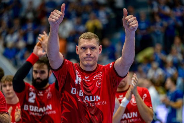 Opel Handball Bundesliga, VfL Gummersbach - MT Melsungen, 05.09.2026 Dainis KriÅ¡topÄns (MT Melsungen 10), ; Opel Handball Bundesliga, VfL Gummersbach - MT Melsungen, 05.09.2026 Copyright: xBEAUTIFULxSPORTS Erlhofx