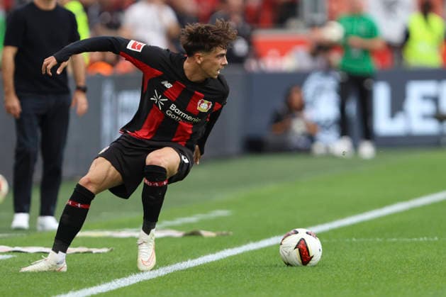 Afonso Moreira (Bayer 04 Leverkusen) in Aktion, am Ball, Einzelaktion waehrend des Spiels der 1. Bundesliga zwischen Bayer 04 Leverkusen und 1. FC Union Berlin, BayArena am 05. September 2026 in Leverkusen, Deutschland. (Foto von Oliver Kaelke DeFodi Images) +++ Afonso Moreira (Bayer 04 Leverkusen) controls the ball during the Bundesliga match between Bayer 04 Leverkusen and 1. FC Union Berlin at BayArena on September 5, 2026 in Leverkusen, Germany. (Photo by Oliver Kaelke DeFodi Images) DFB DFL REGULATIONS PROHIBIT ANY USE OF PHOTOGRAPHS AS IMAGE SEQUENCES AND OR QUASI-VIDEO. (Photo by Oliver Kaelke DeFodi Images) - *** Afonso Moreira of Bayer 04 Leverkusen in action, on the ball, making a solo run during the Bundesliga match between Bayer 04 Leverkusen and 1. FC Union Berlin, BayArena on September 5, 2026, in Leverkusen, Germany. Photo by Oliver Kaelke, DeFodi Images. Afonso Moreira of Bayer 04 Leverkusen controls the ball during the Bundesliga match between Bayer 04 Leverkusen and 1. FC Union Berlin at BayArena on September 5, 2026 in Leverkusen, Germany. Photo by Oliver Kaelke, DeFodi Images. DFB and DFL regulations prohibit any use of photographs as image sequences and or quasi-video. Photo by Oliver Kaelke, DeFodi Images.