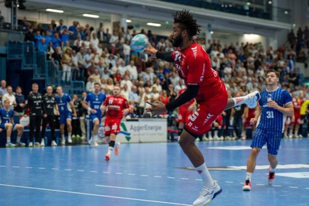 Dariel Garcia, Aussen, (MT Melsungen 31), VfL Gummersbach vs. MT Melsungen,, Opel Handball Bundesliga, Herren , 3. Spieltag, 05.09.2026 Gummersbach NRW Deutschland