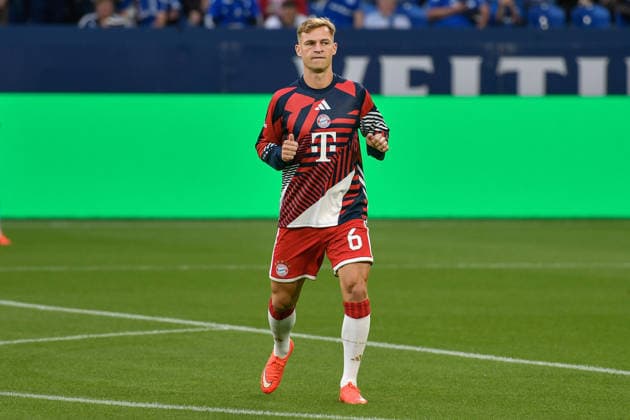 Joshua Kimmich (Muenchen 6) Aktion . Einzelbild . Freisteller . 05.09.2026 ¢ Fussball ¢ FC Schalke 04 vs FC Bayern Muenchen, Veltins-Arena, Gelsenkirchen, DFB DFL REGULATIONS PROHIBIT ANY USE OF PHOTOGRAPHS AS IMAGE SEQUENCES AND OR QUASI-VIDEO NRW Germany *** Joshua Kimmich Munich 6 Action Single Frame Cutout 05 09 2026 ¢ Soccer ¢ FC Schalke 04 vs. FC Bayern Munich, Veltins Arena, Gelsenkirchen, DFB and DFL regulations prohibit any use of photographs as image sequences and or quasi-video. NRW, Germany Copyright: xpepphotox xSaschaxWeizx pep00321, pep_20260905_hm