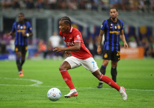 SOCCER - Serie A - Inter - FC Internazionale vs. SSC Napoli Photo by IPA ABACAPRESS.COM88159649 - David Neres of SSC Napoli during the Italian Serie A 2026 27 season soccer match between Inter FC and SSC Napoli on September 5, 2026, at Stadio Giuseppe Meazza, San Siro, Milan, Italy. Photo by Nderim KACELI Milan Italy  Copyright: xIPAxSport ABACAx