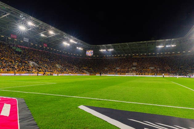 Deutschland: 2.Bundesliga, Saison 2026 2027, 05.09.2026, 4. Spieltag, SG Dynamo Dresden vs VfL Bochum, Rudolf-Harbig-Stadion : Stadioninnenraum, Tribünenansicht *** Germany 2. Bundesliga, 2026–2027 Season, September 5, 2026, Matchday 4, SG Dynamo Dresden vs. VfL Bochum, Rudolf Harbig Stadium, interior view of the stadium, view from the stands Copyright: xMichellexLukax