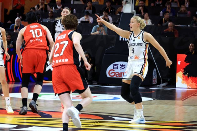 05.09.2026, GER, Basketball, Frauen , Basketball-WM, 2026, 1. Spieltag, Deutschland vs. Japan Emma Eichmeyer ( Deutschland 9 ) Berlin Max-Schmeling-Halle Berlin Deutschland Copyright: xNordphotox xEnglerx