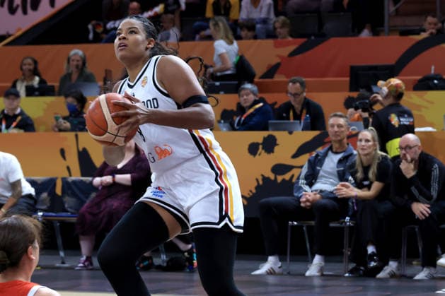05.09.2026, GER, Basketball, Frauen , Basketball-WM, 2026, 1. Spieltag, Deutschland vs. Japan Nyara Sabally ( Deutschland 8 ) Berlin Max-Schmeling-Halle Berlin Deutschland Copyright: xNordphotox xEnglerx