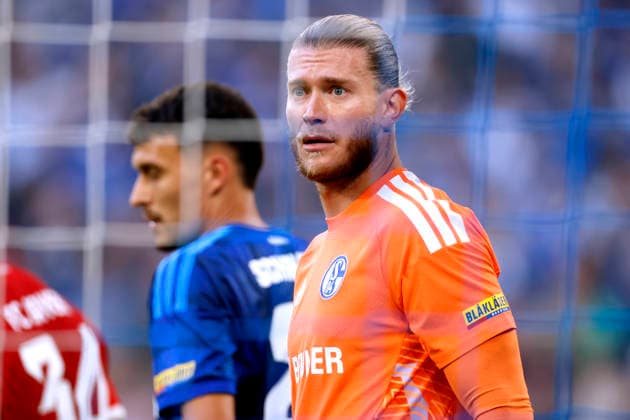 KARIUS Loris Torwart Team FC Schalke 04 DFL Fussball Bundesliga Saison 2026 - 2027 BL Spiel FC Schalke 04 _ FC Bayern Muenchen 0 : 0 Gelsenkirchen am 05. 09. 2026 DFL REGULATIONS PROHIBIT ANY USE OF PHOTOGRAPHS as IMAGE SEQUENCES and or QUASI-VIDEO *** KARIUS Loris, Goalkeeper, FC Schalke 04, DFL Bundesliga, 2026–2027 Season, Bundesliga Match: FC Schalke 04 vs. FC Bayern Munich, 0–0, Gelsenkirchen, September 5, 2026. DFL regulations prohibit any use of PHOTOGRAPHS as IMAGE SEQUENCES and or QUASI-VIDEO Copyright: xLacixPerenyix