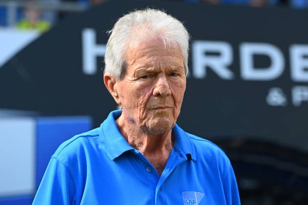 Dietmar HOPP (Maezen und SAP Gruender). Einzelbild,angeschnittenes Einzelmotiv,Portraet,Portrait,Porträt. Fussball 1. Bundesliga Saison 2026 2027, 2.Spieltag, Spieltag02,, TSG 1899 Hoffenheim - Borussia Dortmund 2-3 am 05.09.2026 , SNP ARENA *** Dietmar HOPP, patron and SAP founder; single image, cropped close-up, portrait, soccer, Bundesliga Season 2026–2027, Matchday 2, Matchday 02, TSG 1899 Hoffenheim vs. Borussia Dortmund 2–3 on September 5, 2026, SNP ARENA
