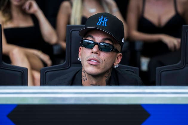 FC Internazionale v SSC Napoli - Serie A Sfera Ebbasta (Gionata Boschetti) attends the Serie A football match between FC Internazionale and SSC Napoli. Milan Italy Copyright: xNicolòxCampox