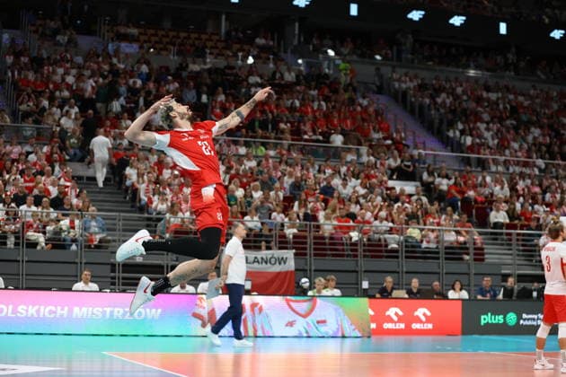 Gdansk 05.09.2026 Volleyball friendly match between the Polish and Finnish National Teams in Gdansk Siatkowka meczi towarzyski Reprezentacji Polski i Finlandii w Gdansku n z Tomasz Fornal Fot.Mateusz Bialczyk Arena Akcji NEWSPIX.PL --- newspix.pl 