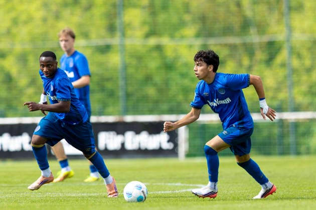 U17, U 17 DFB-Nachwuchsliga - Vorrunde Gruppe H: FC Rot-Weiß Erfurt vs. Eintracht Braunschweig; Erfurt; 05.09.2026 Zerdin Aytac ( 6; Eintracht Braunschweig U17) U17 DFB-Nachwuchsliga - Vorrunde Gruppe H: FC Rot-Weiß Erfurt vs. Eintracht Braunschweig; Hauptplatz Cyriaksgebreite Erfurt; 05.09.2026 DFB REGULATIONS PROHIBIT ANY USE OF PHOTOGRAPHS AS IMAGE SEQUENCES AND OR QUASI-VIDEO. Copyright: xBEAUTIFULxSPORTS Duehringx