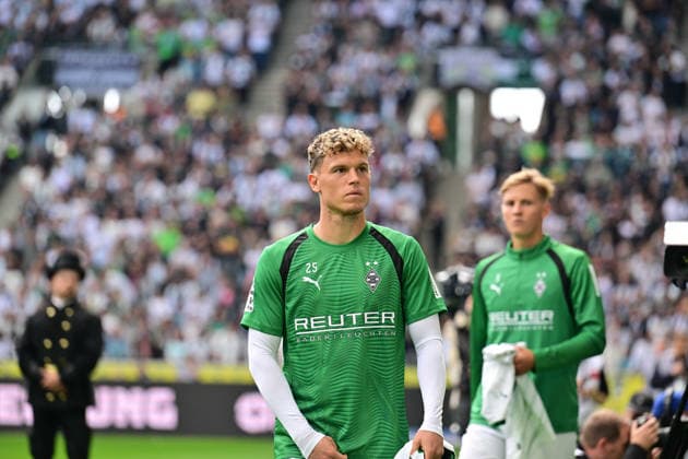 05.09.2026; Moenchengladbach; Fussball, Herren, Saison 2026 2027, Borussia Moenchengladbach vs. SV Elversberg Robin Hack (Gladbach); Im Hintergrund rechts Jan Leszczynski (Gladbach) DFL regulations prohibit any use of photographs as image sequences and or quasi-video. ista-Borussia-Park Nordrhein-Westfalen Deutschland *** September 5, 2026, Mönchengladbach Soccer, Men s, 2026–2027 Season, Borussia Mönchengladbach vs. SV Elversberg Robin Hack (Gladbach); in the background on the right, Jan Leszczynski (Gladbach). DFL regulations prohibit any use of photographs as image sequences and or quasi-video. Borussia Park, North Rhine-Westphalia, Germany