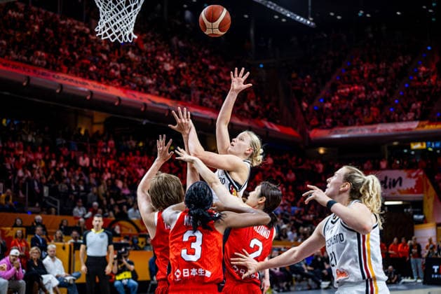 Basketball Berlin 05.09.2026 FIBA Women™s Basketball World Cup Germany 2026 Vorrunde Gruppe Deutschland (GER) - Japan (JPN) Emma Eichmeyer (Deutschland, No.09)