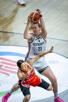 Basketball Berlin 05.09.2026 FIBA Women™s Basketball World Cup Germany 2026 Vorrunde Gruppe Deutschland (GER) - Japan (JPN) Marie Gülich (Deutschland, No.21) Gulich