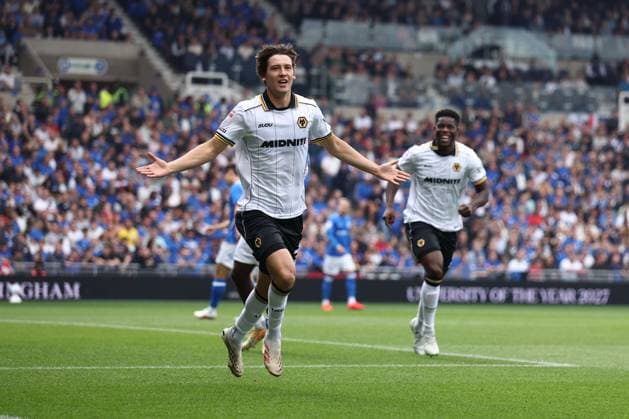 Fer Lopez of Wolverhampton Wanderers scores a goal and celebrates 0-1. Birmingham City v Wolverhampton Wanderers, EFL Sky Bet Championship, Football, St. Andrew s at Knighthead Park, Birmingham, UK - 06 Sep 2026Birmingham St. Andrew s at Knighthead Park United Kingdom EDITORIAL USE ONLY No use with unauthorised audio, video, data, fixture lists, club league logos or live services. Online in-match use limited to 120 images, no video emulation. No use in betting, games or single club league player publications. Copyright: xRyanxBrowne Shutterstockx 17135036ax