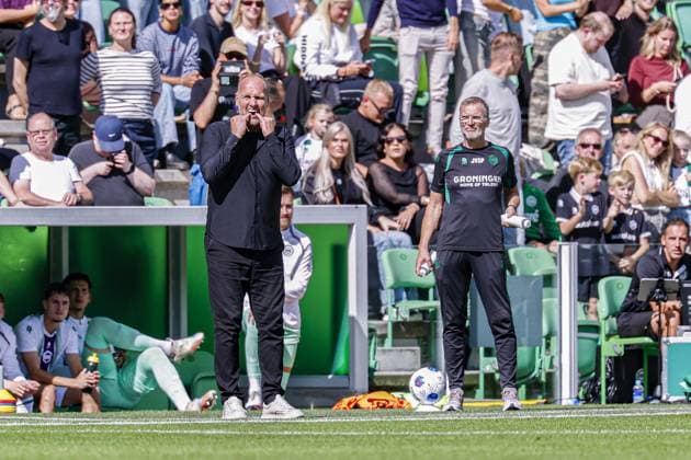GRONINGEN - FC Groningen Head Coach Dick Lukkien during the Eredivisie match between FC Groningen and FC Twente at the Euroborg on September 6, 2026, in Groningen, the Netherlands. MARCEL TER BALS ANP Eredivisie 2026 27 xVIxANPxSportx xMarcelxterxBalsxIVx 567358082 originalFilename: 567358082.jpg