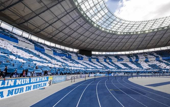 Fußball, Herren, Saison 2026 2027, 2. Bundesliga (4. Spieltag), Hertha BSC - 1. FC Magdeburg, Fans von Hertha, 06.09.2026, *** Soccer, Men s, 2026–2027 Season, 2. Bundesliga, Matchday 4, Hertha BSC 1, FC Magdeburg, Hertha fans, September 6, 2026, Copyright: xMatthiasxKochx