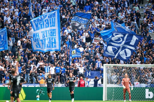 Torjubel zum 1:0 für Hertha BSC Berlin, GER, Hertha BSC vs. 1. FC Magdeburg, 2. Bundesliga, Saison 2026 2027, 04. Spieltag, 06.09.2026 (DFL REGULATIONS PROHIBIT ANY USE OF PHOTOGRAPHS AS IMAGE SEQUENCES AND OR QUASI - VIDEO). GER, Hertha BSC vs. 1. FC Magdeburg, 2. Bundesliga, Saison 2026 2027, 04. Spieltag, 06.09.2026 Berlin *** Goal celebration for Hertha BSC Berlin s 1-0 lead, GER, Hertha BSC vs. 1 FC Magdeburg, 2. Bundesliga, 2026–2027 season, Matchday 4, September 6, 2026 DFL regulations prohibit any use of photographs as image sequences and or quasi-video GER, Hertha BSC vs. 1 FC Magdeburg, 2. Bundesliga, 2026–2027 season, Matchday 4, September 6, 2026, Berlin Copyright: xClaudiusxRauch,xEibner-Pressefotox xClaudiusxRauchx EP_CRH
