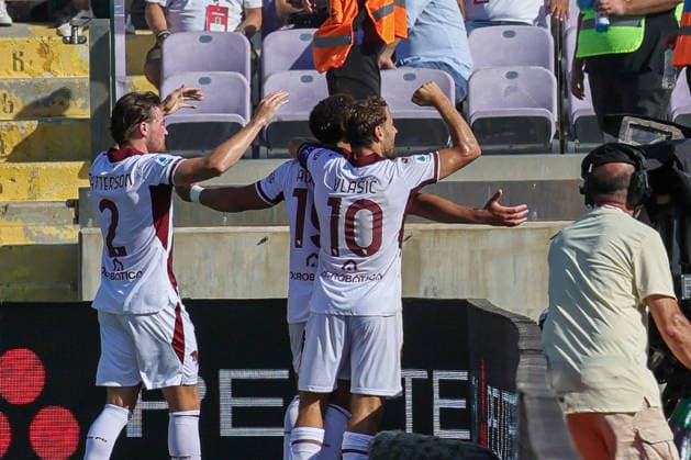 IPA88189770 - Adams (No. 19, Torino) celebrates after scoring a goal during the Serie A soccer match between ACF Fiorentina and Torino FC at Stadio Artemio Franchi in Florence, Italy  Copyright: xFrancescoxFarina IPAxSportx xx 88189770