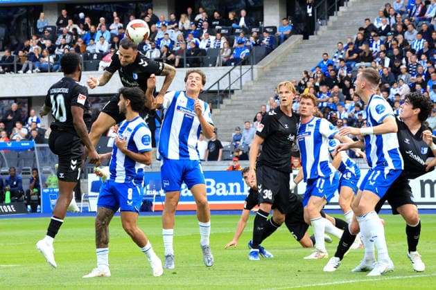 06.09.2026, DEU GER, Fussball , 2.Fussballbundesliga , Spieltag, Saison 2026 2027, Berliner Olympiastadion, Hertha BSC vs. 1.FC Magdeburger 1.1 durch Falko Michel ( 1.FC Magdeburg 21 ), Kevin Sessa ( Hertha BSC Berlin 8 ), Linus Jasper Gechter ( Hertha BSC Berlin 44 ), MORITZ-BRONI KWARTENG ( 1.FC Magdeburg 10 ) 2. Liga: DFB DFL regulations prohibit any use of photographs as image sequences and or quasi-video) Berlin Berliner Olympiastadion Berlin Deutschland *** September 6, 2026, Germany, Soccer, 2. Bundesliga, Matchday, 2026–2027 Season, Berlin Olympic Stadium, Hertha BSC vs. 1. FC Magdeburg 1–1 (goal by Falko Michel), 1. FC Magdeburg 21, Kevin Sessa, Hertha BSC Berlin 8, Linus Jasper Gechter, Hertha BSC Berlin 44, MORITZ BRONI KWARTENG, 1. FC Magdeburg 10. DFB and DFL regulations prohibit any use of photographs as image sequences and or quasi-video. Berlin, Berlin Olympic Stadium, Berlin, Germany Copyright: xNordphotox xEnglerx