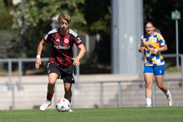 06.09.2026, xhfmx, Fussball 2.Frauen Bundesliga, Eintracht Frankfurt II - Carl-Zeiss Jena Katharina Rust (Eintracht Frankfurt, 3) Frankfurt am Main *** September 6, 2026, xhfmx, Women s Bundesliga 2, Eintracht Frankfurt II vs. Carl Zeiss Jena, Katharina Rust (Eintracht Frankfurt), 3, Frankfurt am Main