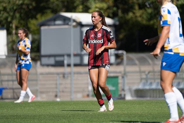 06.09.2026, xhfmx, Fussball 2.Frauen Bundesliga, Eintracht Frankfurt II - Carl-Zeiss Jena Amira Dahl (Eintracht Frankfurt, 11) Frankfurt am Main *** September 6, 2026, xhfmx, Women s Bundesliga 2, Eintracht Frankfurt II vs. Carl Zeiss Jena, Amira Dahl (Eintracht Frankfurt), 11, Frankfurt am Main