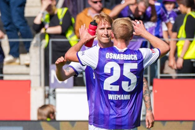 Tor zum 2:0 durch Bjarke Jacobsen (VfL Osnabrück, 15), Torjubel, Freude, Emotionen, Deutschland: Fussball, 2. Bundesliga, Saison 2026 27, 4. Spieltag, 06.09.2026, VfL Osnabrück vs Eintracht Braunschweig, Stadion Bremer Brücke (Osnabrück, Niedersachsen) *** Bjarke Jacobsen scores the 2-0 goal for VfL Osnabrück, 15, goal celebration, joy, emotions, German soccer, 2. Bundesliga, 2026-27 season, Matchday 4, September 6, 2026, VfL Osnabrück vs. Eintracht Braunschweig, Bremer Brücke Stadium, Osnabrück, Lower Saxony Copyright: xLeonxFrickx