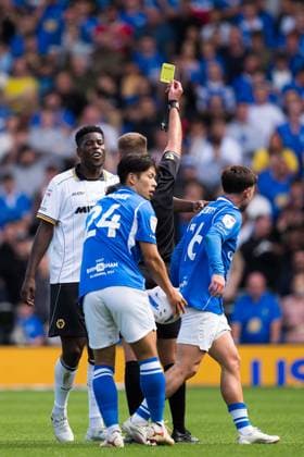 Marshall Munetsi of Wolverhampton Wanderers is shown a yellow card Birmingham City v Wolverhampton Wanderers, EFL Sky Bet Championship, Football, St. Andrew s at Knighthead Park, Birmingham, UK - 06 Sep 2026Birmingham St. Andrew s at Knighthead Park United Kingdom EDITORIAL USE ONLY No use with unauthorised audio, video, data, fixture lists, club league logos or live services. Online in-match use limited to 120 images, no video emulation. No use in betting, games or single club league player publications. Copyright: xWiredxPhotos Shutterstockx 17137315az