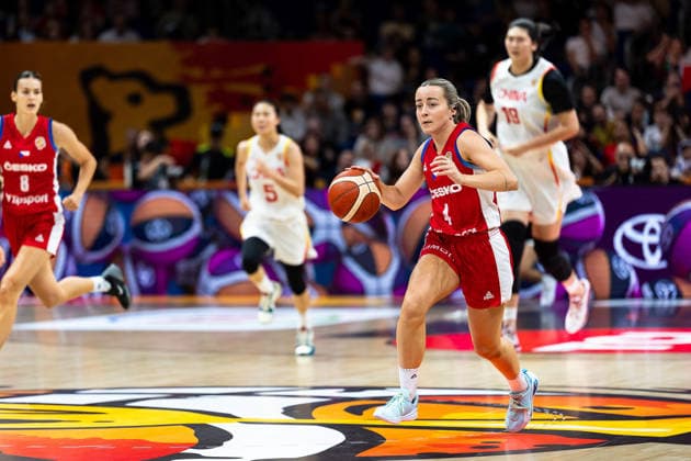 Gabriela Andelova (Tschechien, 04) im Dribbling, GER, China vs. Tschechien, Basketball, FIBA Women s World Cup 2026, Gruppenphase, Spieltag 2, 06.09.2026 GER, China vs. Tschechien, Basketball, FIBA Women s World Cup 2026, Gruppenphase, Spieltag 2, 06.09.2026 Berlin Copyright: xEibner-Pressefoto MaxxVincenx EP_MVN