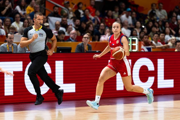 Gabriela Andelova (Tschechien, 04) im Dribbling, GER, China vs. Tschechien, Basketball, FIBA Women s World Cup 2026, Gruppenphase, Spieltag 2, 06.09.2026 GER, China vs. Tschechien, Basketball, FIBA Women s World Cup 2026, Gruppenphase, Spieltag 2, 06.09.2026 Berlin Copyright: xEibner-Pressefoto MaxxVincenx EP_MVN
