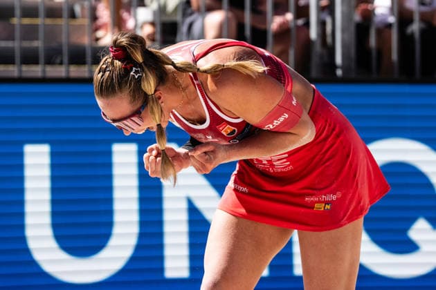 Beach volleyball, Beachvolleyball - MEVZA Schladming SCHLADMING,AUSTRIA,06.SEP.26 - BEACH VOLLEYBALL - win2day Tour PRO, MEVZA Schladming. Image shows Ronja Klinger (AUT).  GEPAxpictures xJulioxArellano