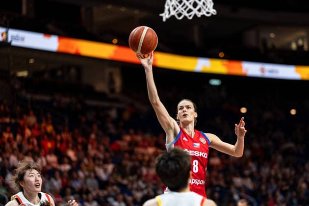 Veronika Vorackova (Tschechien, 08) beim Korbleger, GER, China vs. Tschechien, Basketball, FIBA Women s World Cup 2026, Gruppenphase, Spieltag 2, 06.09.2026 GER, China vs. Tschechien, Basketball, FIBA Women s World Cup 2026, Gruppenphase, Spieltag 2, 06.09.2026 Berlin Copyright: xEibner-Pressefoto MaxxVincenx EP_MVN