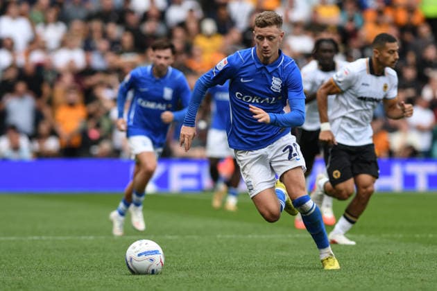 Birmingham City v Wolverhampton Wanderers, Sky Bet Championship, St Andrews @ Knighthead Park, Birmingham, UK - 6 September 2026 Birmingham City s Jay Stansfield on the ball , UK NEWSPAPERS OUT Copyright: xRichardxBowcottx