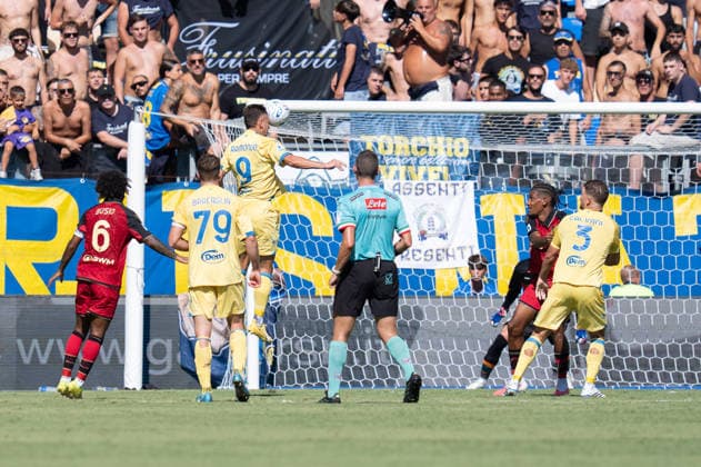 Frosinone Calcio v Venezia FC - Serie A Enilive Antonio Raimondo of Frosinone Calcio scores first goal during the Serie A Enilive match between Frosinone Calcio and Venezia FC at Stadio Benito Stirpe on September 6, 2026 in Frosinone, Italy Frosinone Stadio Benito Stirpe Lazio Italy Copyright: xGiuseppexMaffiax 20260906_152351_SerieA_Frosinone-Venezia_LIA08387